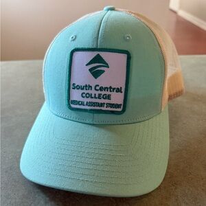 South Central College Teal and White Cap